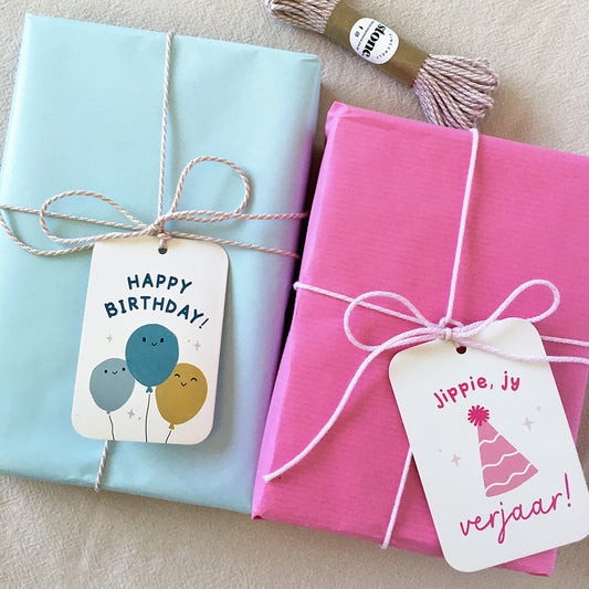Kids Birthday Tags - BOYS & GIRLS COMBO (x12 tags)