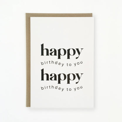 modern and stylish birthday card