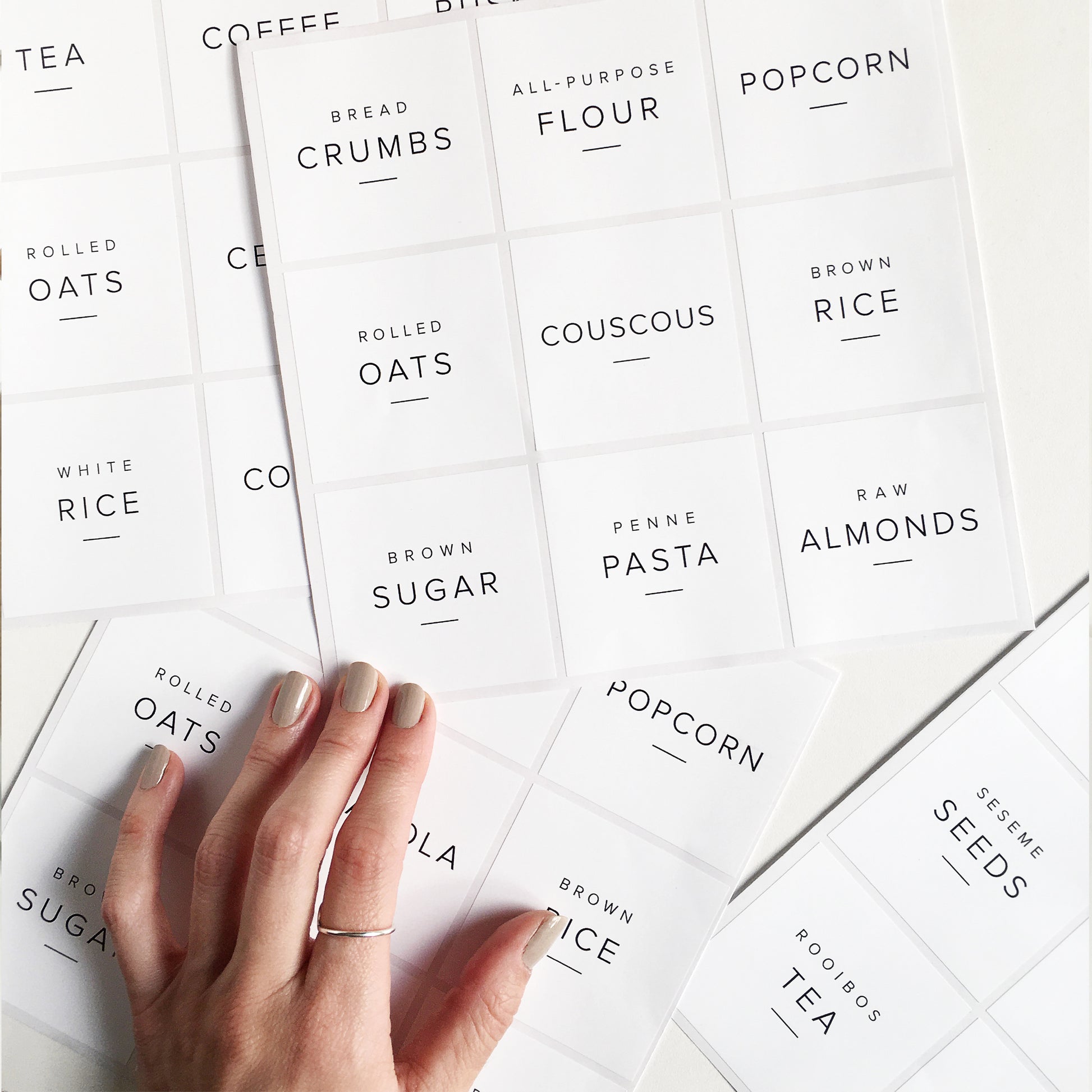 Minimalist Pantry Labels (Custom) – Sincerely Stone