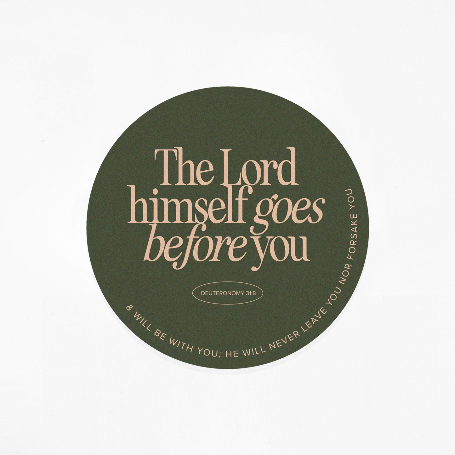 'The Lord Himself Goes Before You' Disc Sticker