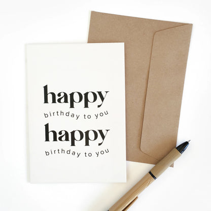 modern and stylish birthday card